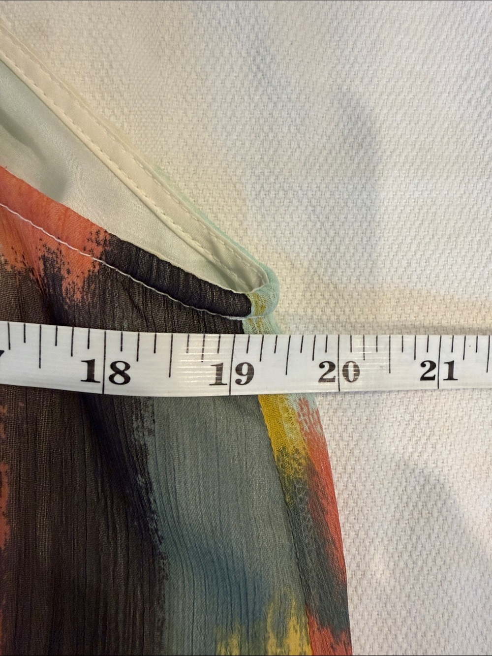 Anthropologie HD in Paris Beaded Brushstroke Chiffon Swing Shift Dress Size 6 - Picture 11 of 13